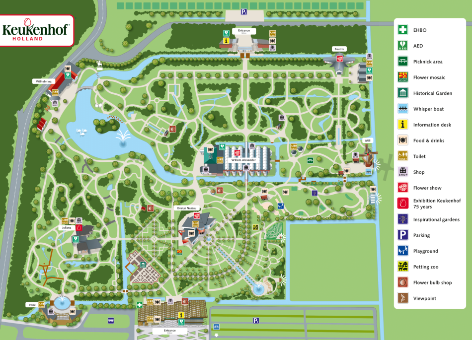 Plattegrond Keukenhof 2025